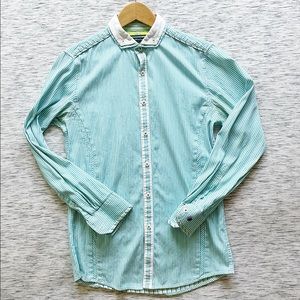 INC Slim Fit Pinstripe Button Down Shirt